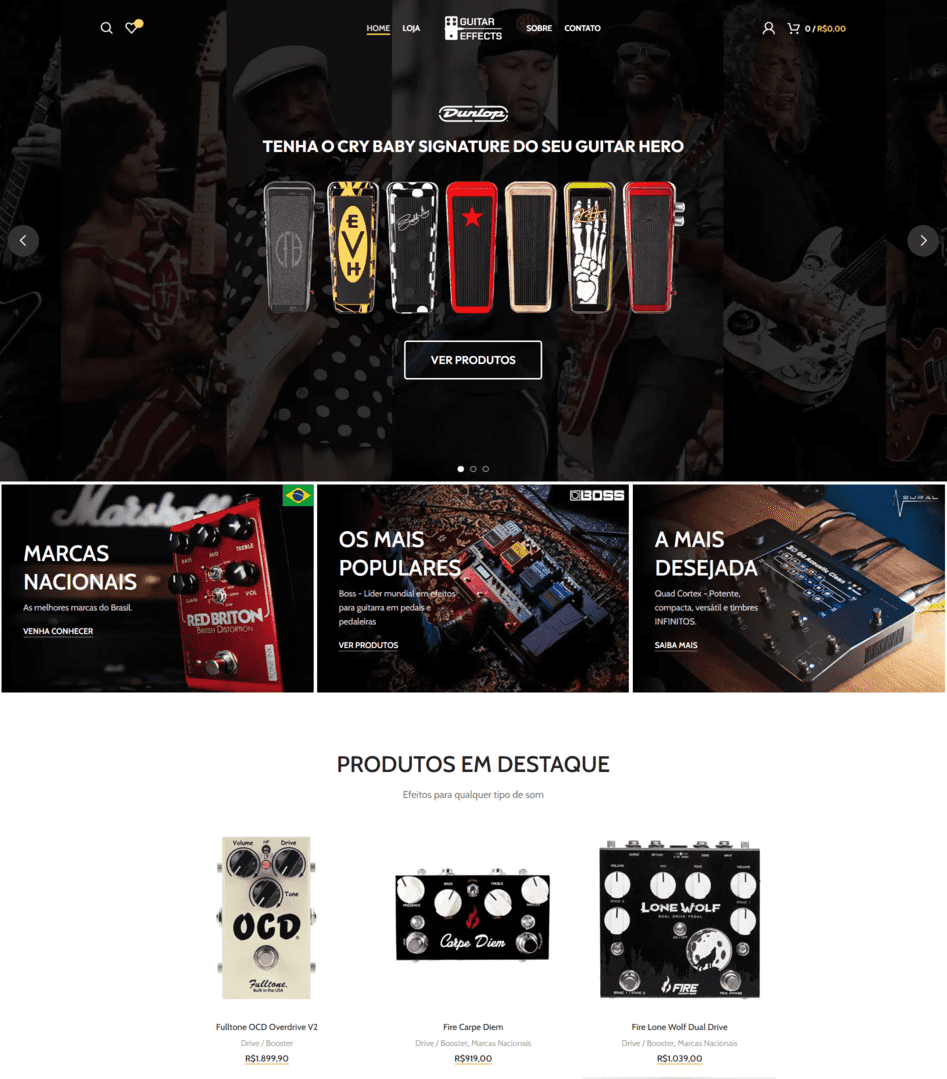 Site Guitar Effects Store